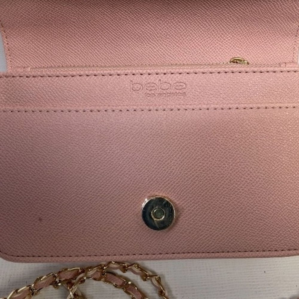 bebe Pink Quilted Chain Crossbody Bag - Picture 8 of 12